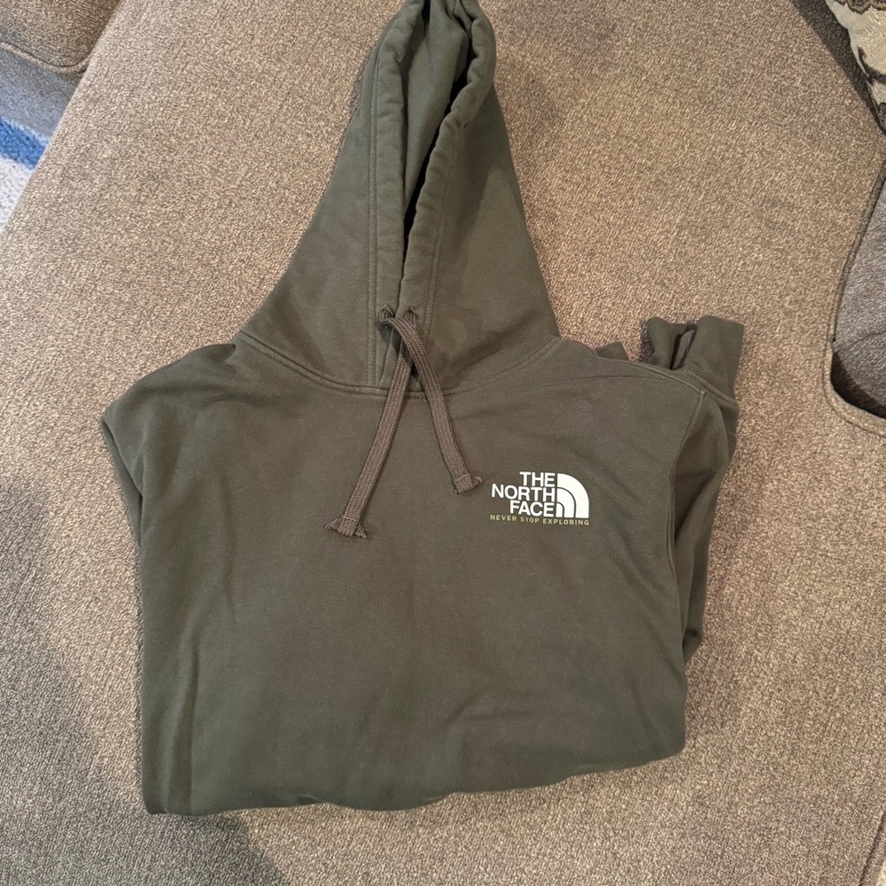 The North Face Olive Green Fleece Hoodie